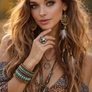 Vintage Owl Ring 1970's Ivory Enamel Gold Details Metal Alloy